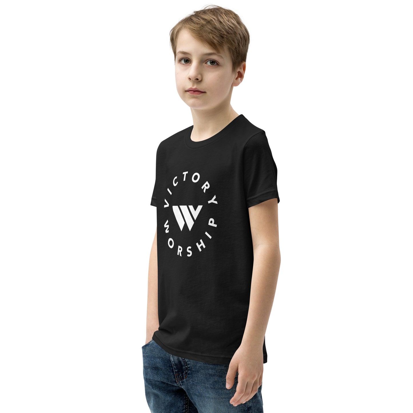 Victory Worship Circle Logo Youth Tee