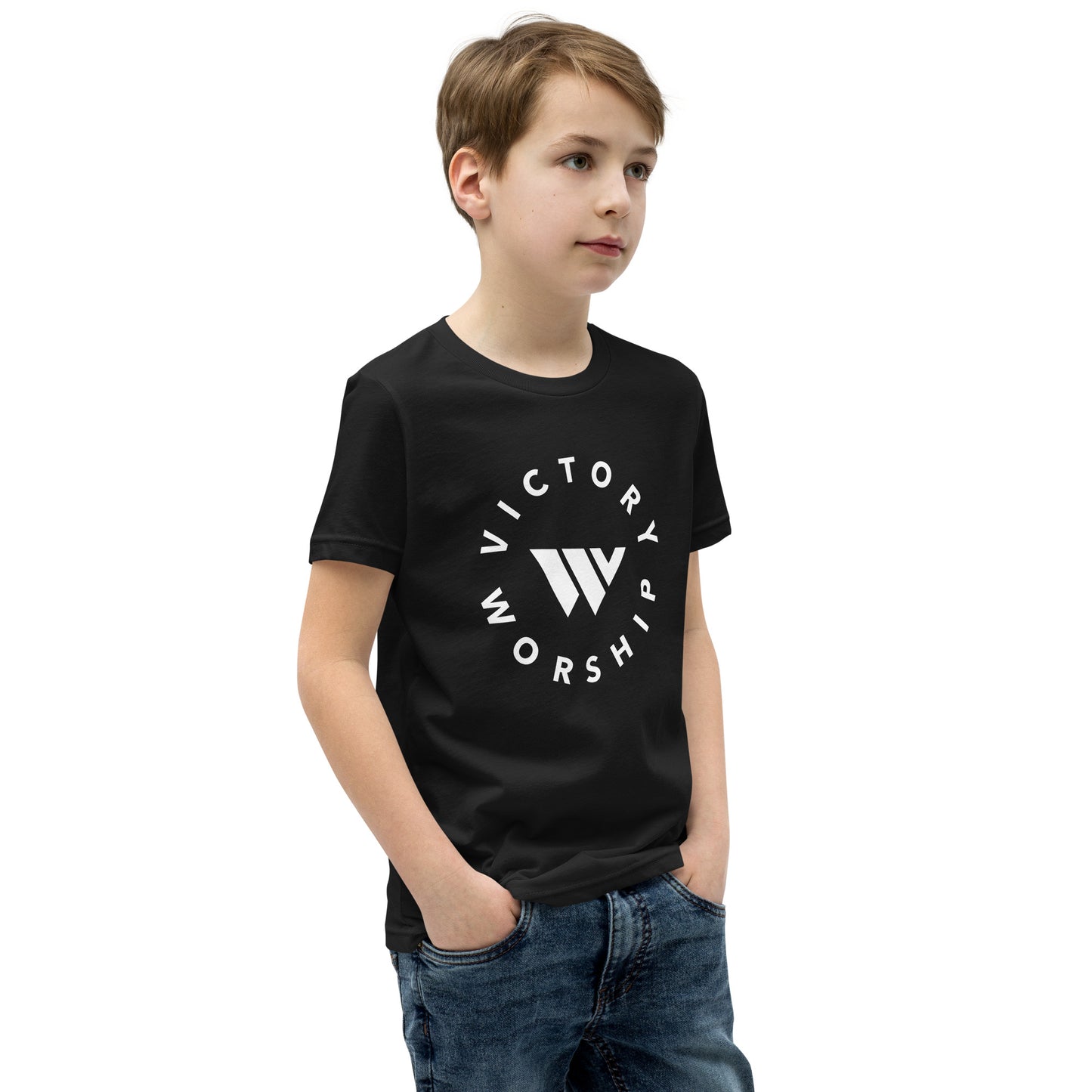 Victory Worship Circle Logo Youth Tee
