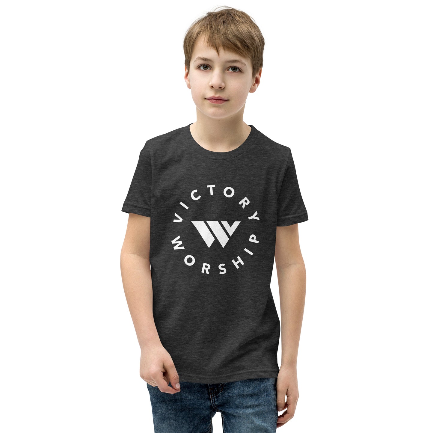 Victory Worship Circle Logo Youth Tee