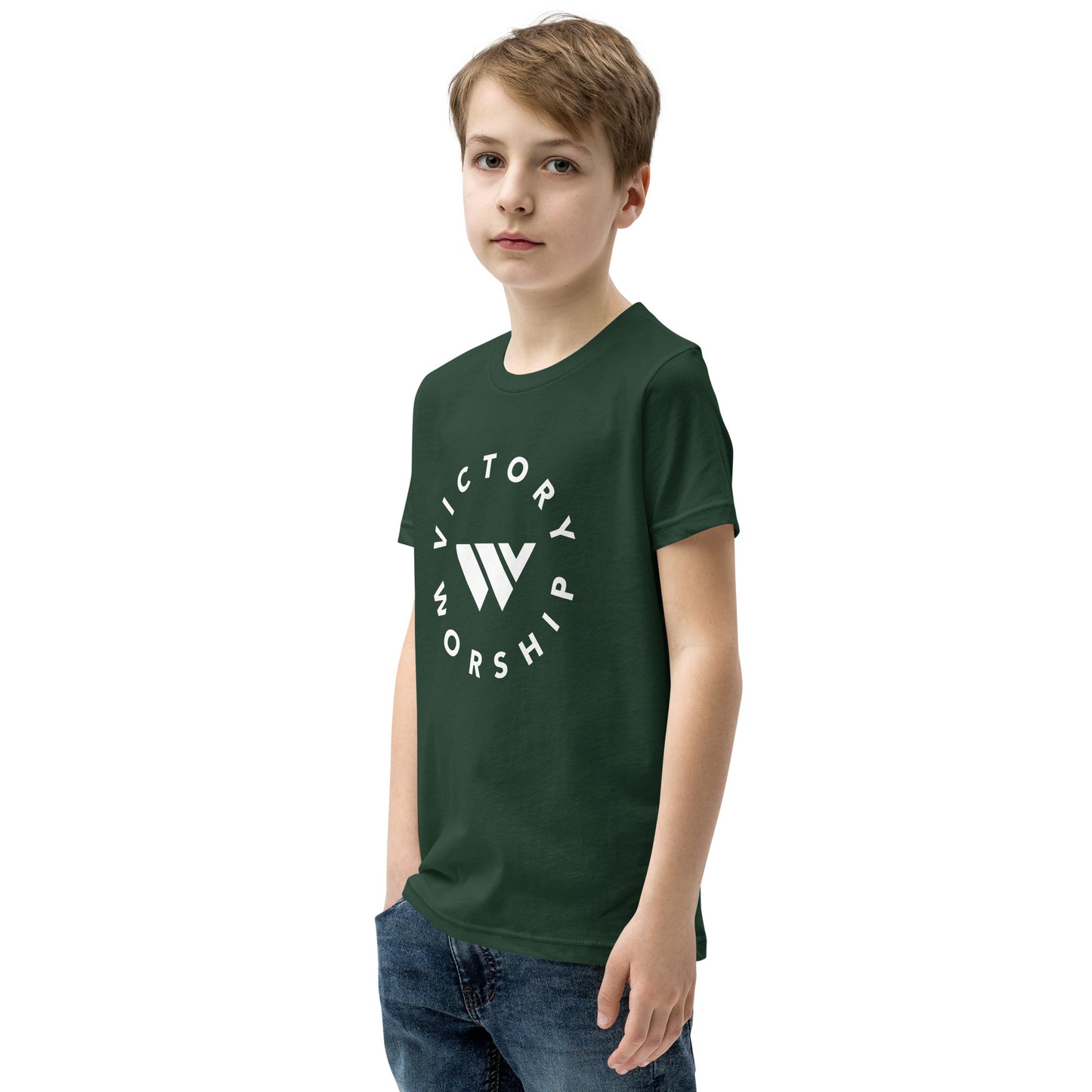 Victory Worship Circle Logo Youth Tee