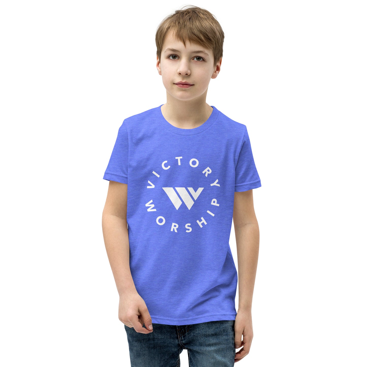 Victory Worship Circle Logo Youth Tee