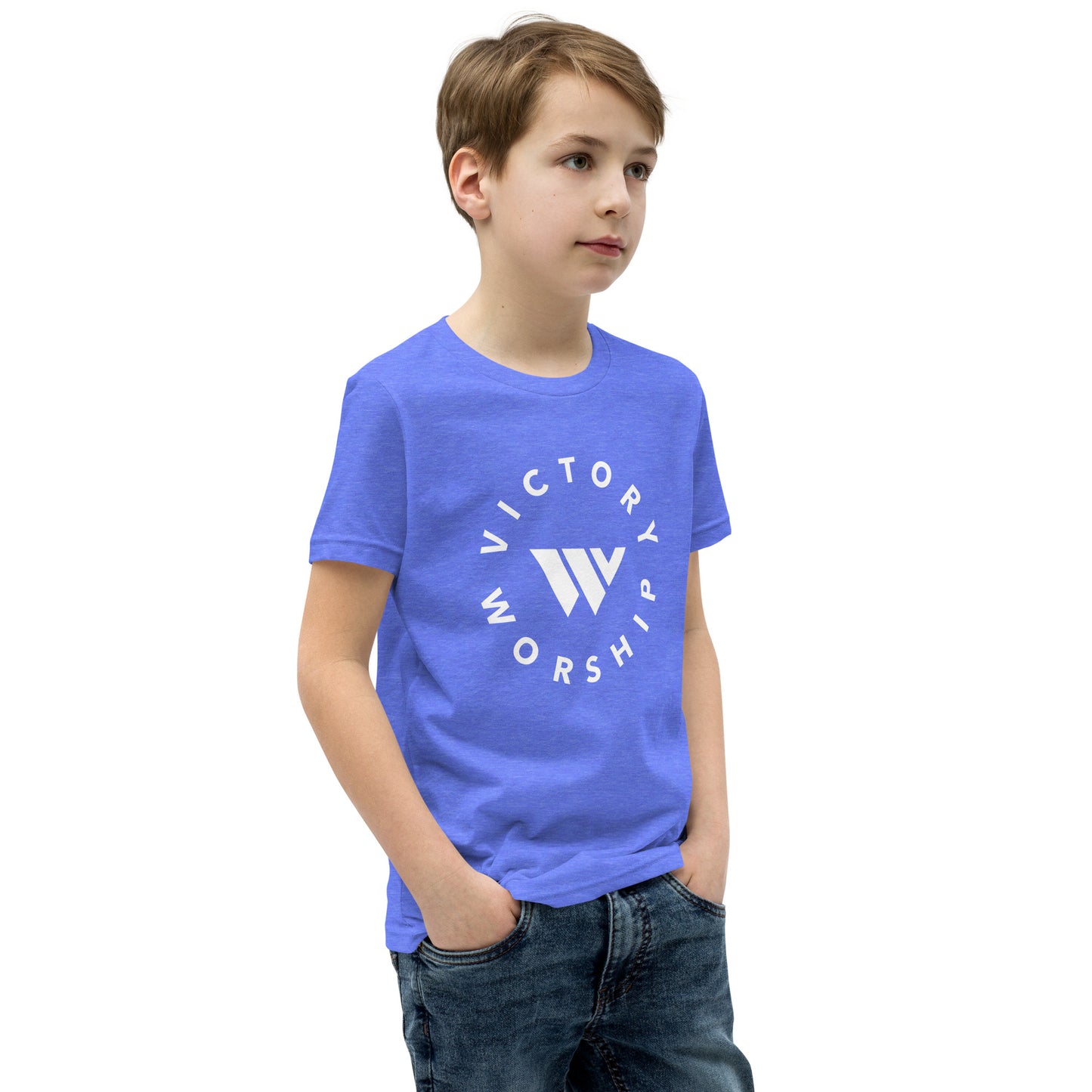 Victory Worship Circle Logo Youth Tee