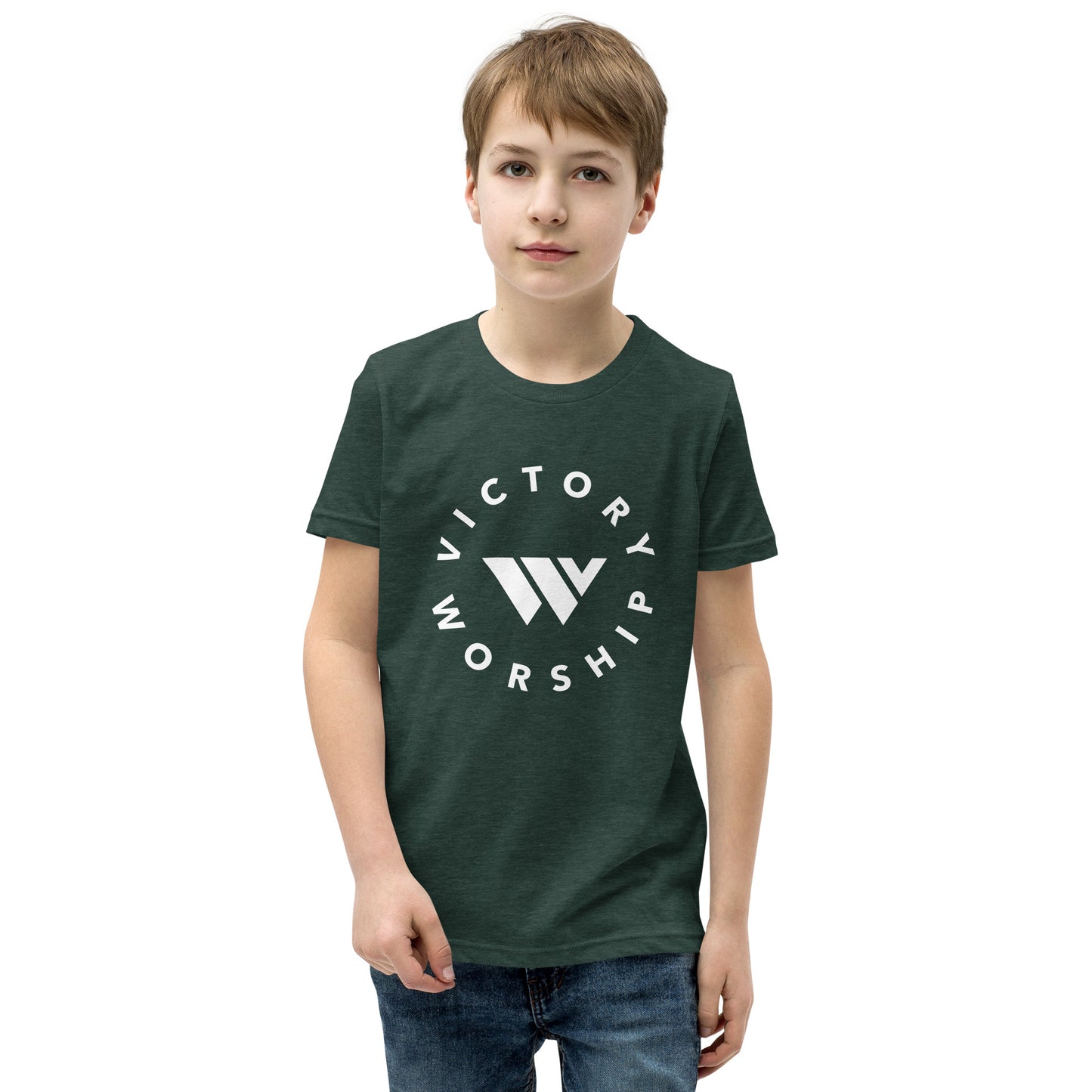 Victory Worship Circle Logo Youth Tee