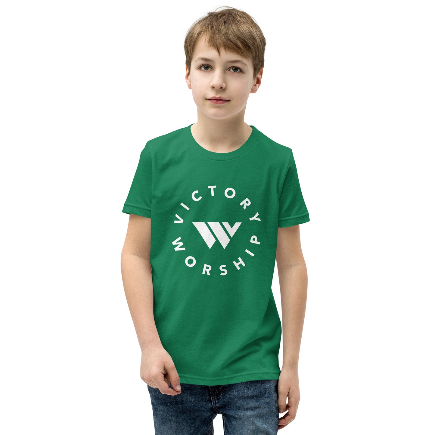 Victory Worship Circle Logo Youth Tee