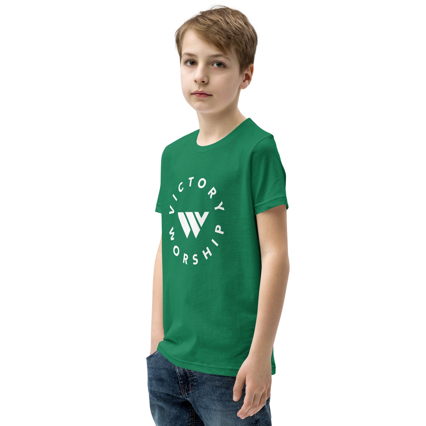 Victory Worship Circle Logo Youth Tee