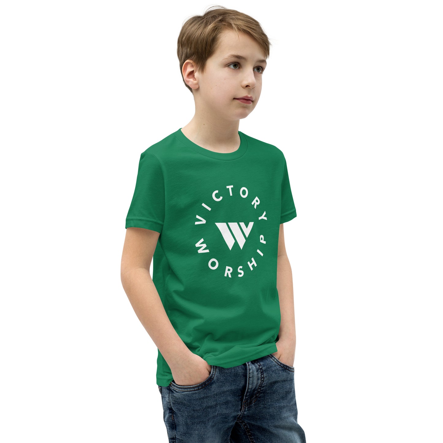 Victory Worship Circle Logo Youth Tee
