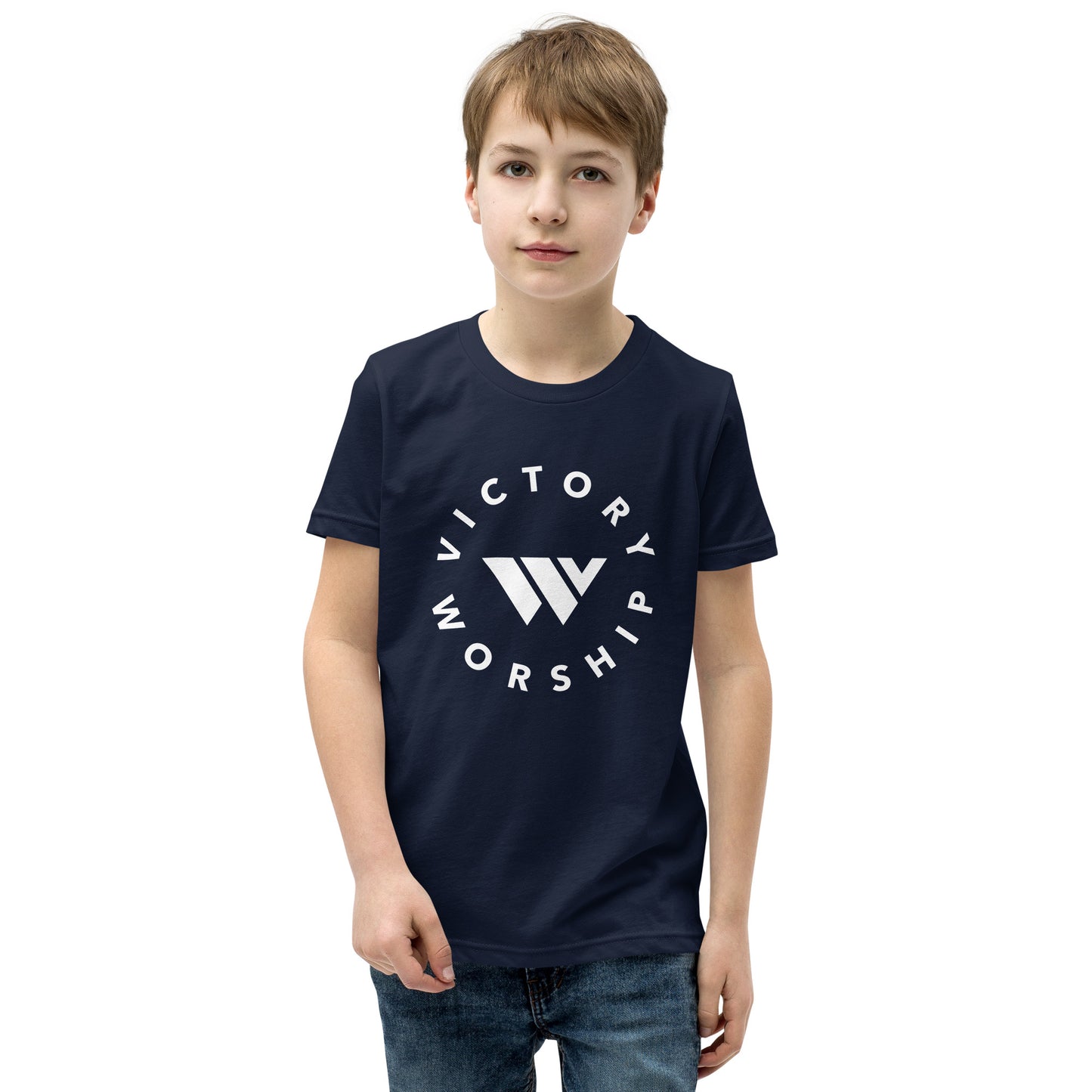 Victory Worship Circle Logo Youth Tee