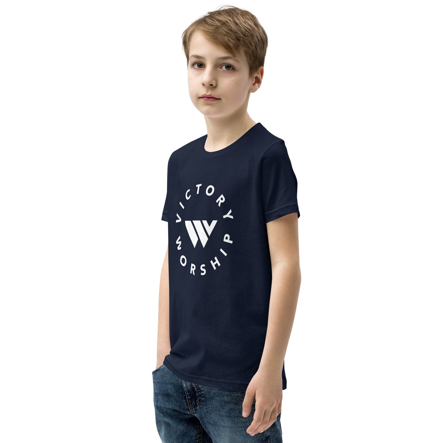 Victory Worship Circle Logo Youth Tee