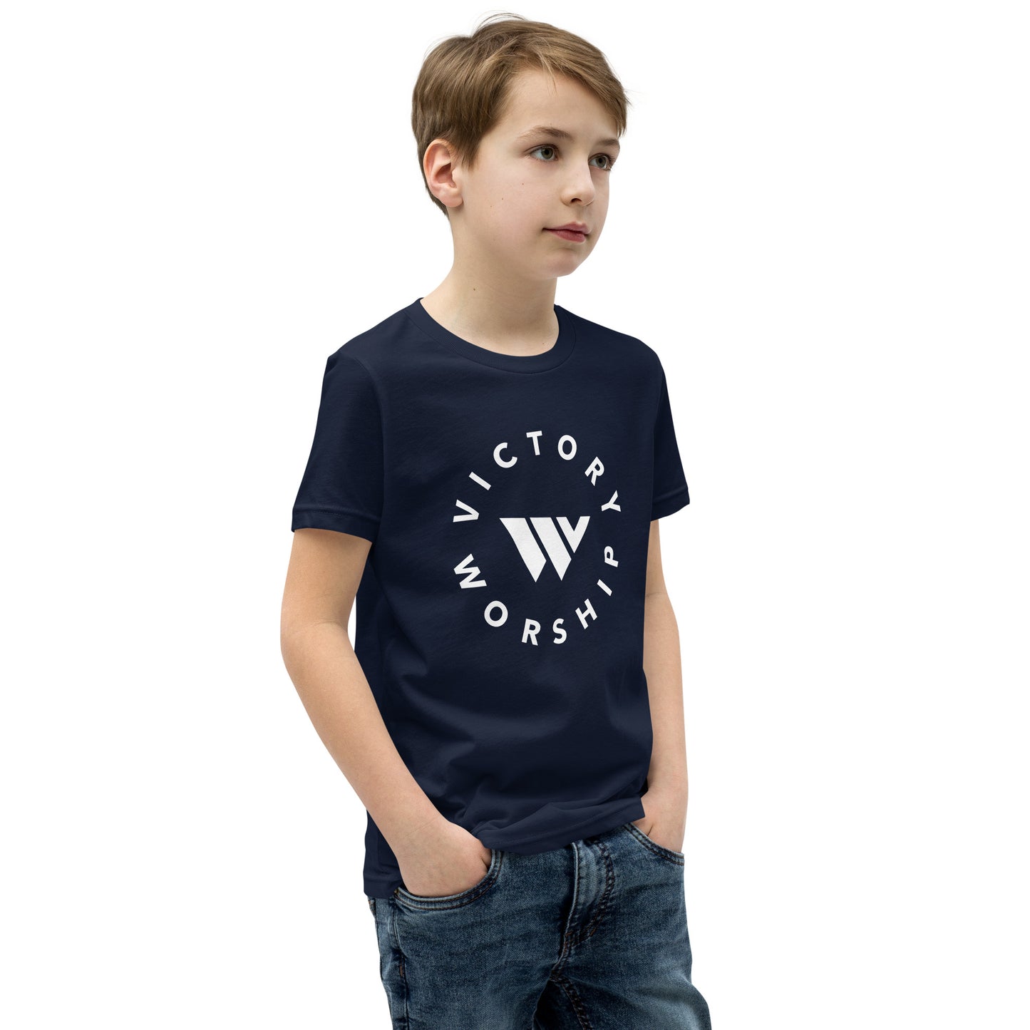 Victory Worship Circle Logo Youth Tee