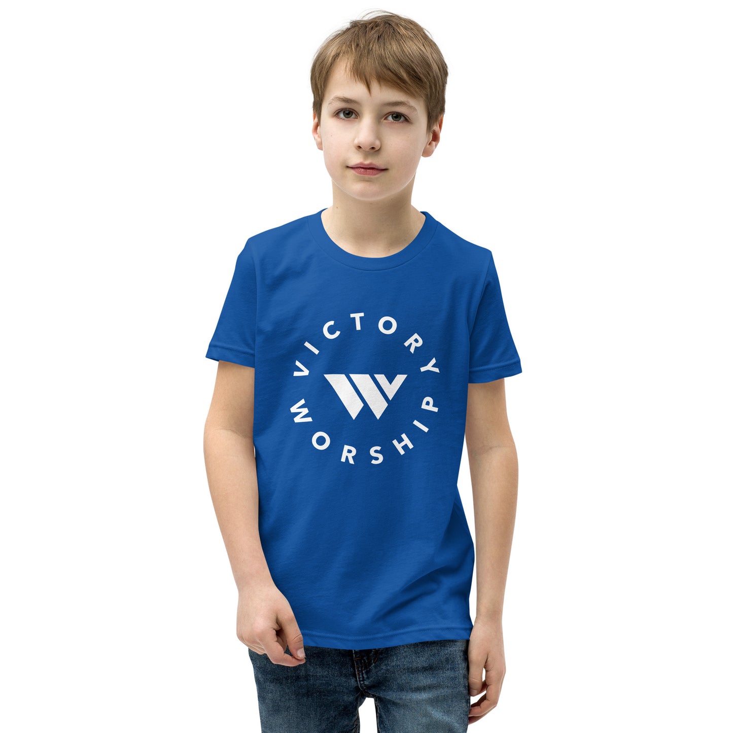 Victory Worship Circle Logo Youth Tee