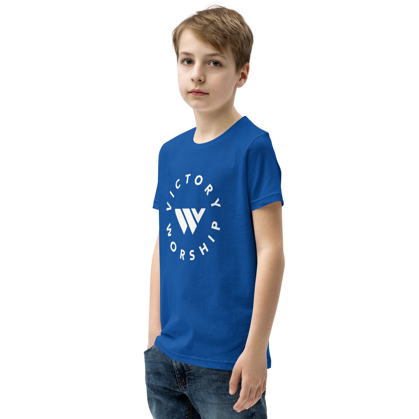 Victory Worship Circle Logo Youth Tee
