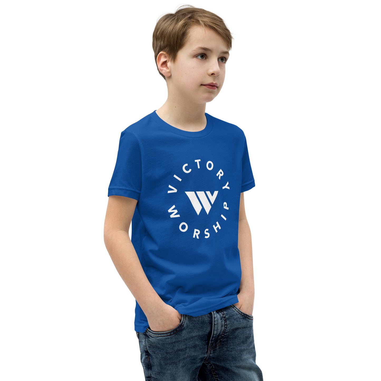Victory Worship Circle Logo Youth Tee