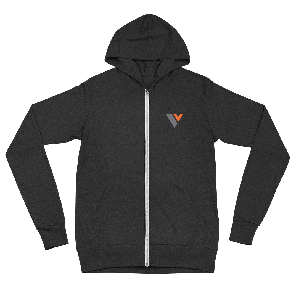 Victory V Logo Full Zip Lightweight Hoodie