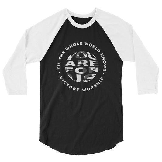 You Are for Us Raglan 3/4 T-Shirt
