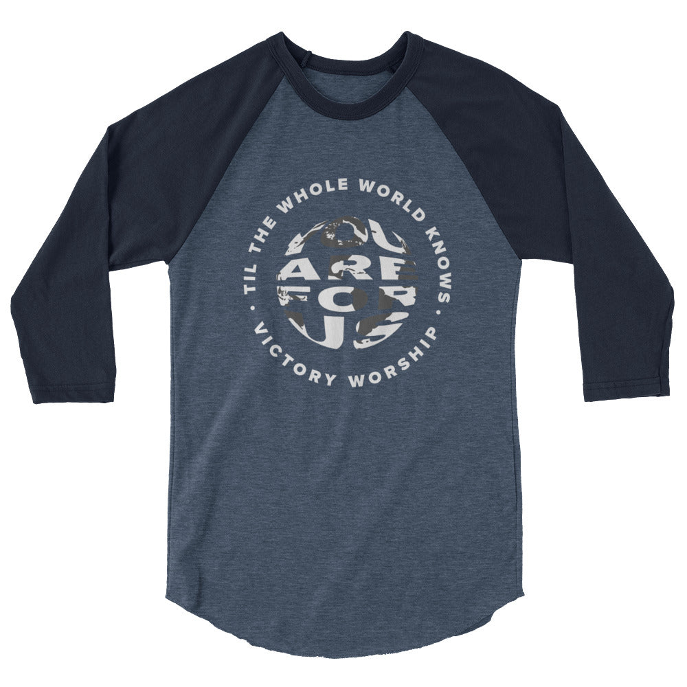 You Are for Us Raglan 3/4 T-Shirt