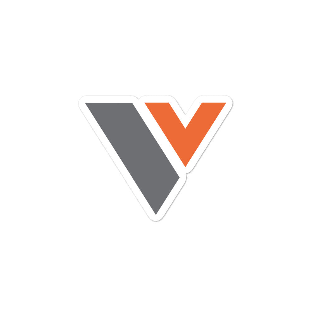 Victory V Logo Stickers